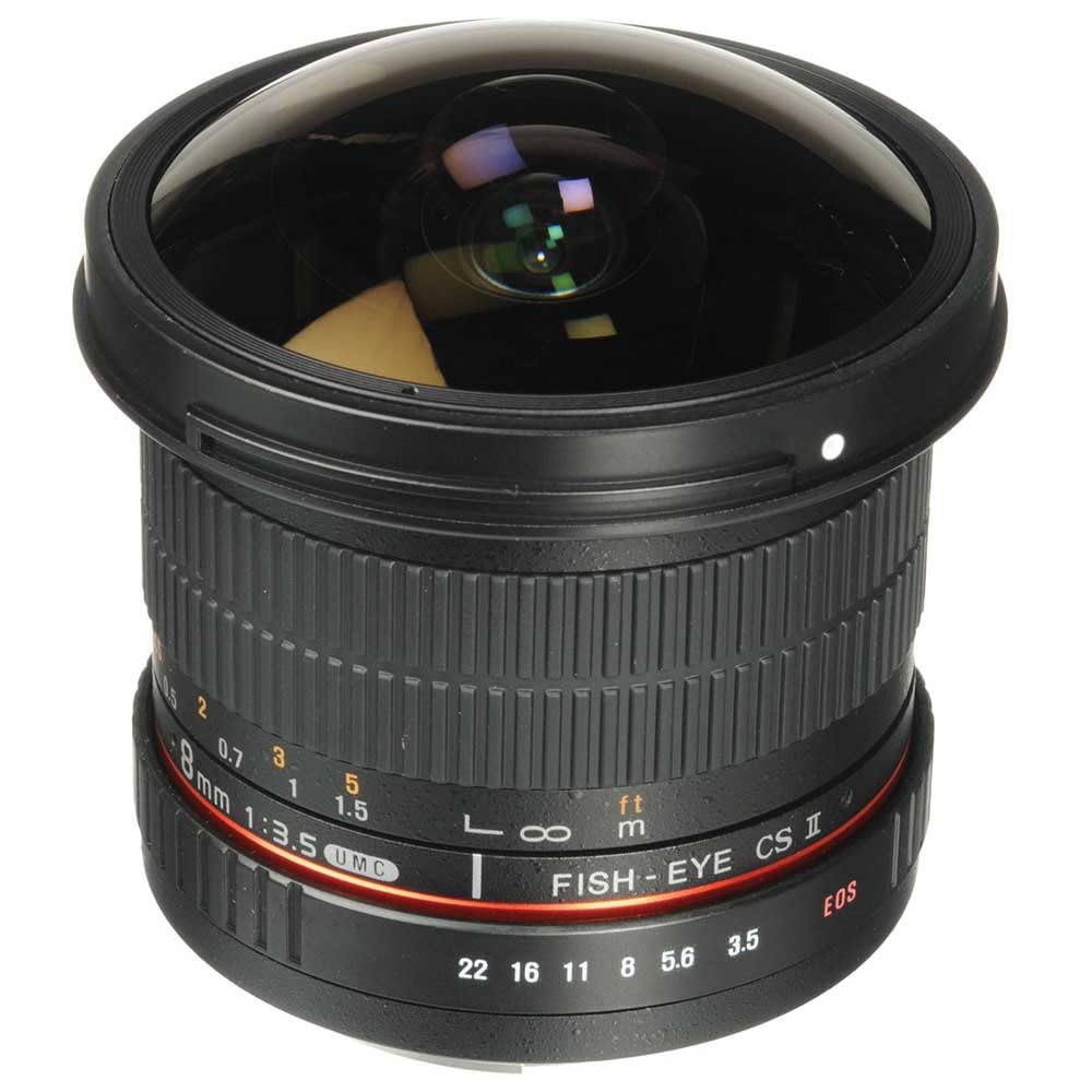 Samyang Black 8 Mm F3.5 Fisheye Manual Focus Lens For Sony-E,