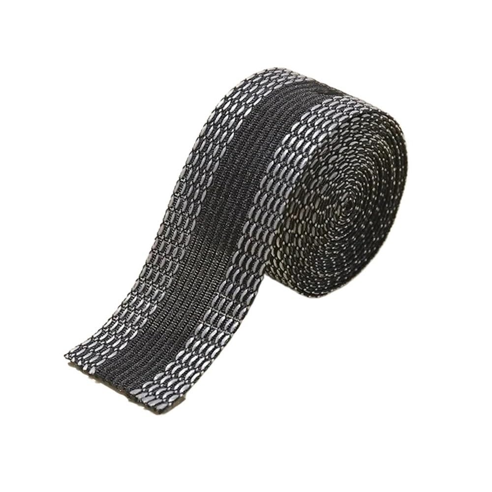 VONCYKI 1/2/3/5M Pants Edge Shorten Self-Adhesive Pant Mouth Paste Iron-on Hem Tape Pants Fabric Fusing Hemming Tape Ironing Sewing Tape(Black,1Meter)
