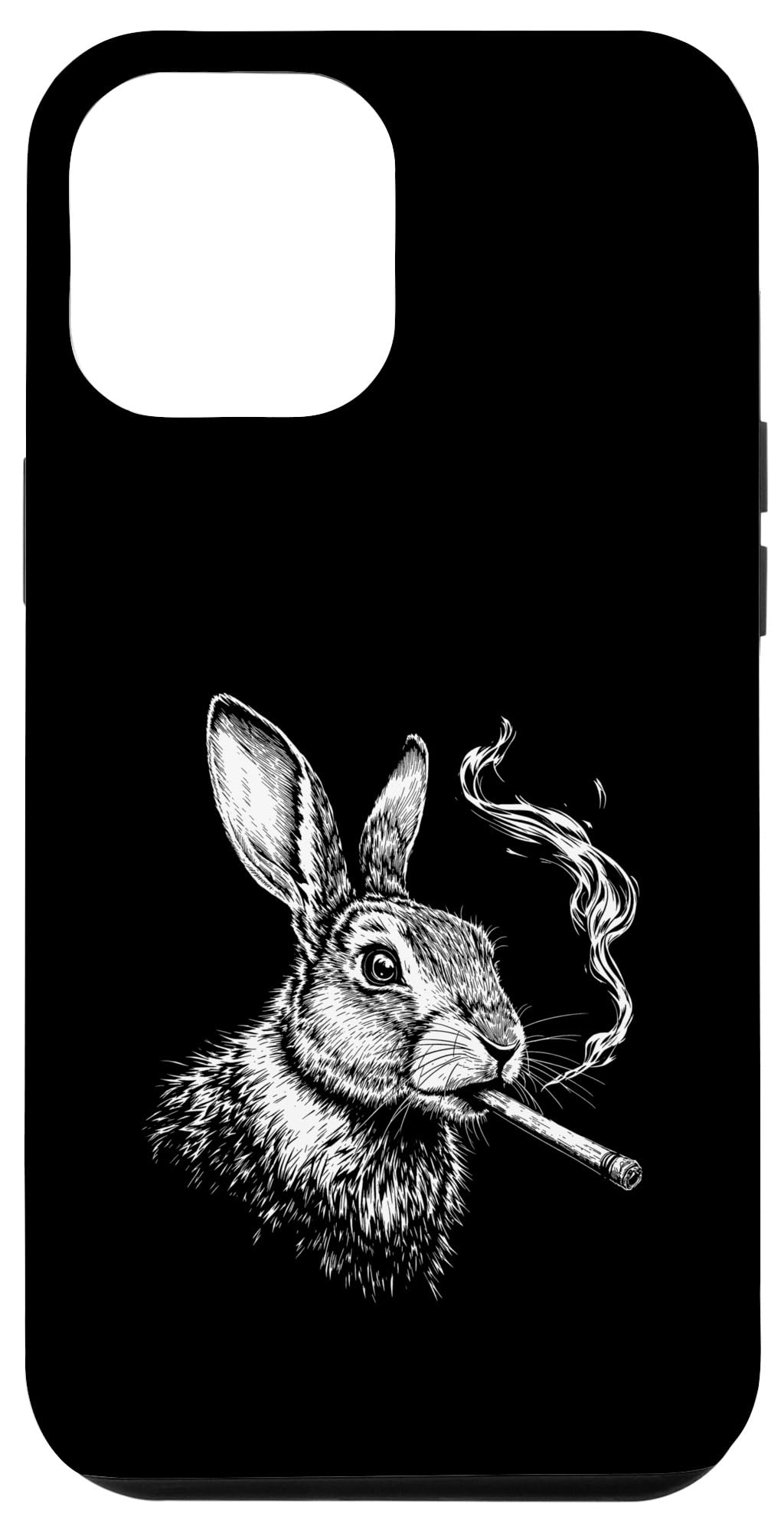 Amazon.com: Bunny Smoking a Cigarette, Funny Rabbit Animal Art Graphic Case  for iPhone 12 Pro Max : Cell Phones & Accessories