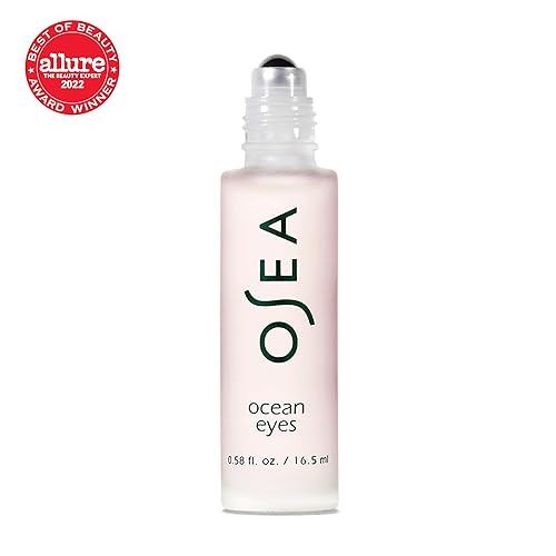 Miniatura 4 de OSEA Ocean Eyes® - Suero para ojos antiedad, para ojeras, hinchazón, aplicador de bolas de rodillo refrescante, ácido hialurónico, péptidos, cuidado