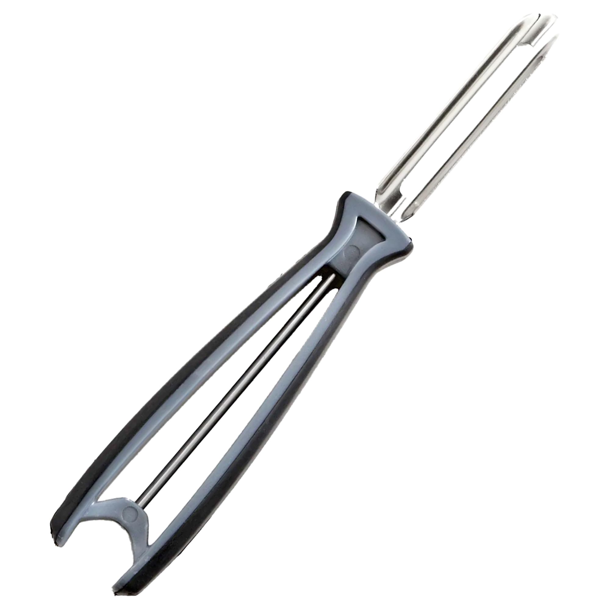 Linden Sweden Soft Grip Handle Peeler, Gray and Black
