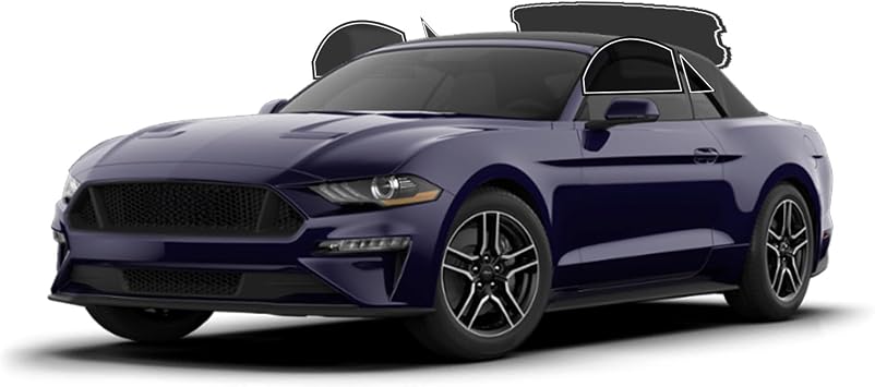 Precut Window Tint Film For Ford Mustang Convertible 2015-2023 All Side+Rear Windshield 20% VLT 2Ply Anti-Shatter, UV Block, Privacy Protection, Easy Install, No Trimming Needed,Heat & Glare Reduction