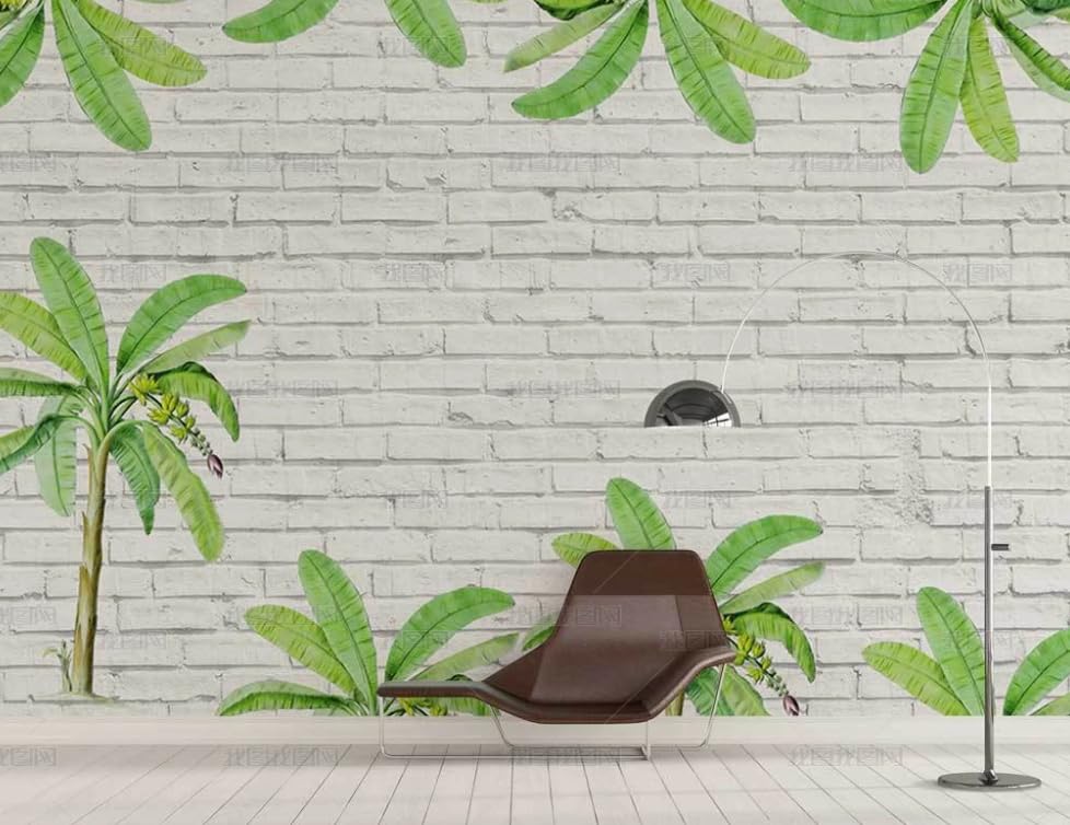 Papier Peint Intissé Forêt Tropical Poster Géant Mural pour Cacher Imperfections Mur