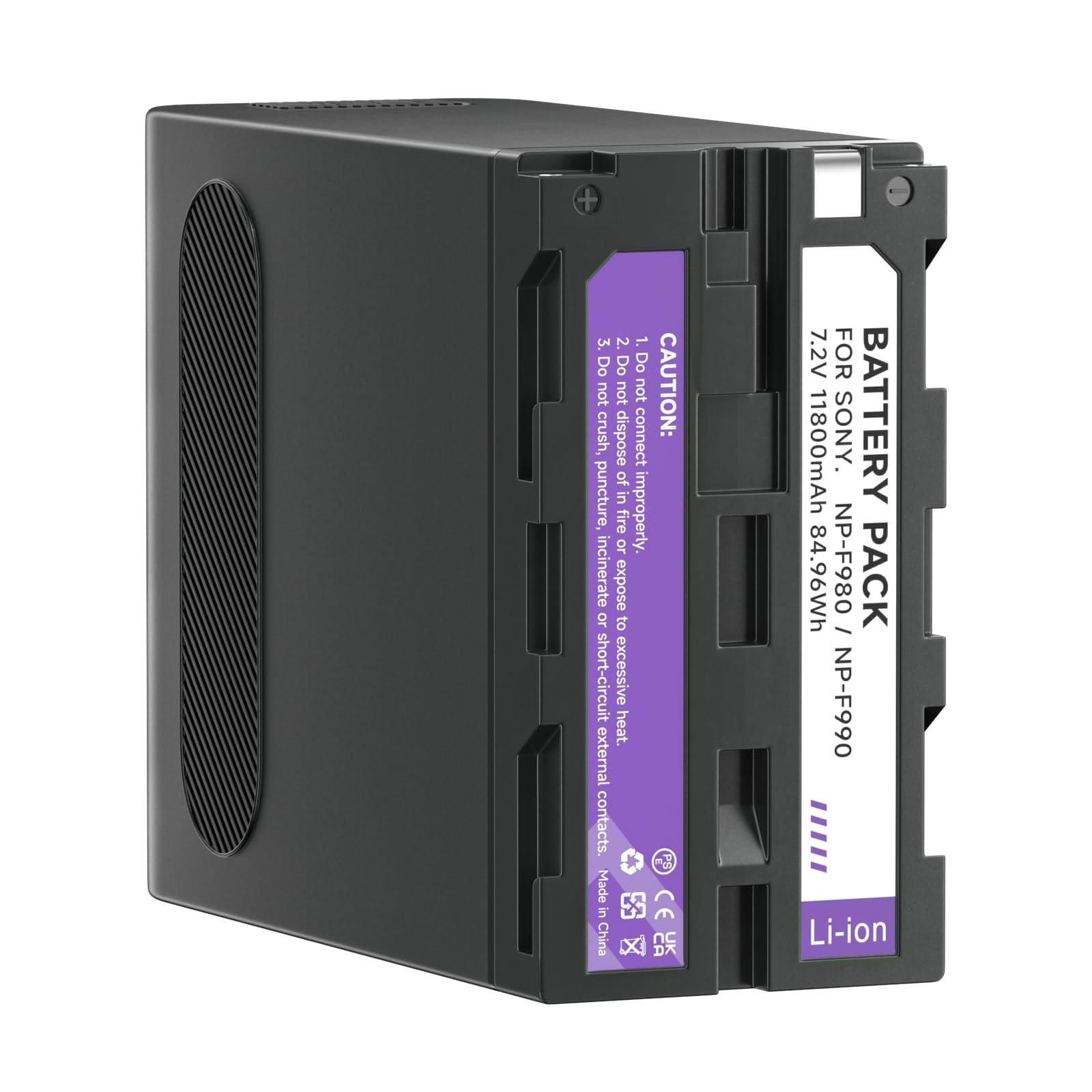 NP-F990 Akku 84,96Wh/11800mAh (PD30W USB-A & Typ-c/USB-C) für Sony NP-F990 NP-F980 NP-F970 NP-F960 NP-F950 NP-F930 NP-F550 NP- F570 NP-F770 NP-F750 Camcorder Ersatzakku, 1 Stück