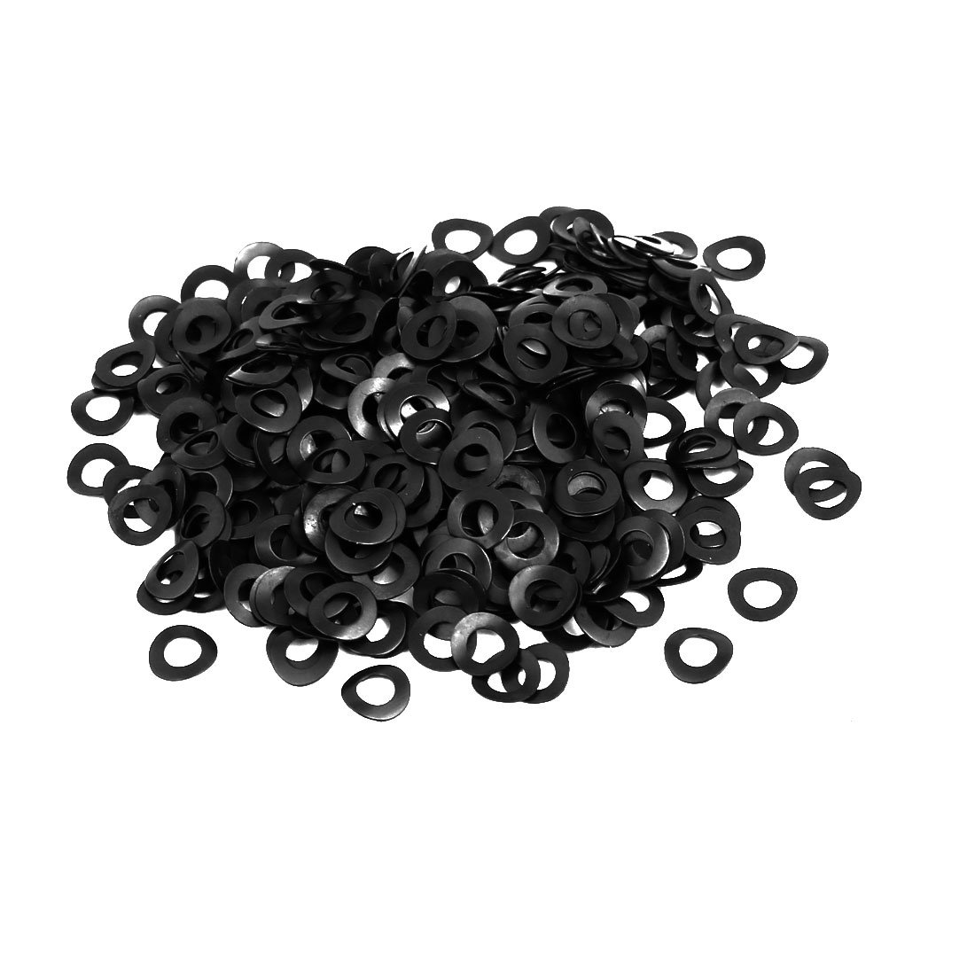 Aexit 3mm Fitting Quality Parts Dia Carbon Steel Compressed Type Curved Spring Washer 500pcs Model:98as133qo202