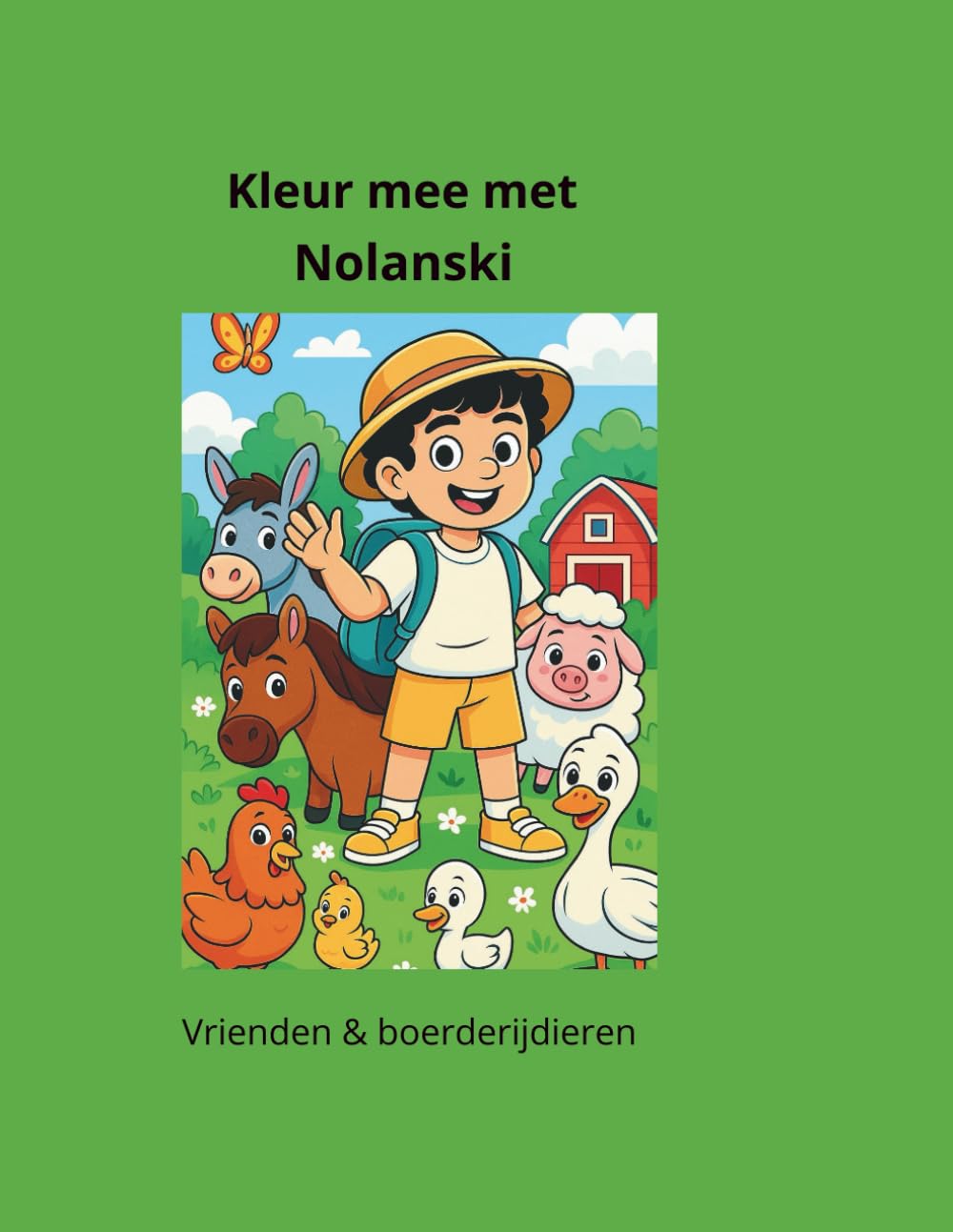 Kleur mee met Nolanski: Vrienden en dierenvrienden (Happy Friends & Animals)