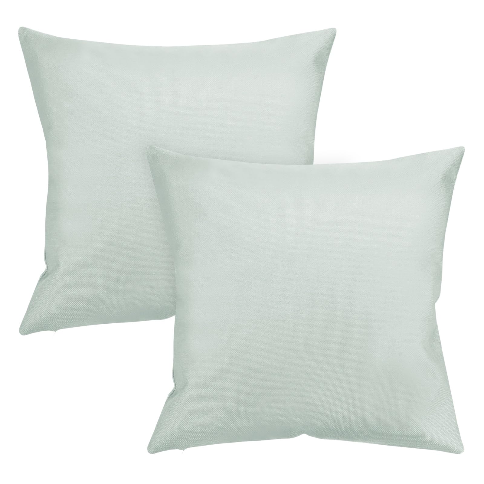 M METERXITY 2-Pack Outdoor Pillows Covers, 60x60cm Modern Throw Pillows Cover for Tent/Patio/Garden Couch Sofa, Waterproof Boho Pillowcases [Light Gray]