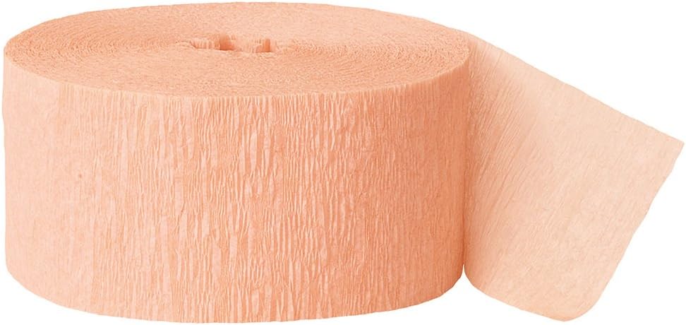 Crepe Paper Streamers, 81 Feet, Peach