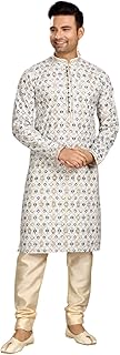 Mens Stitched Kurta Pajama Festive Ethnic Muslim Eid Wear sherwani 8809