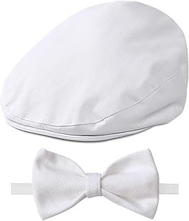 Baby Boy Driver Cap, Toddler 2pcs Newsboy Cap & Bow Tie (3 Months - 8 Years)