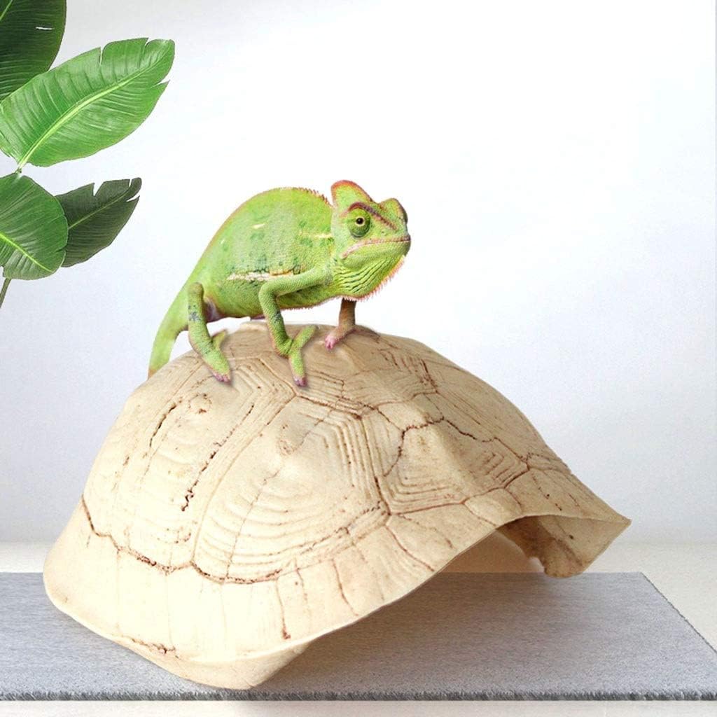 Reptile Hideout Turtle Shell, Reptile Cave Box- Habitat Decor Snake Lizard Fish Spider Hideouts Reptile Box Accessories Ornaments