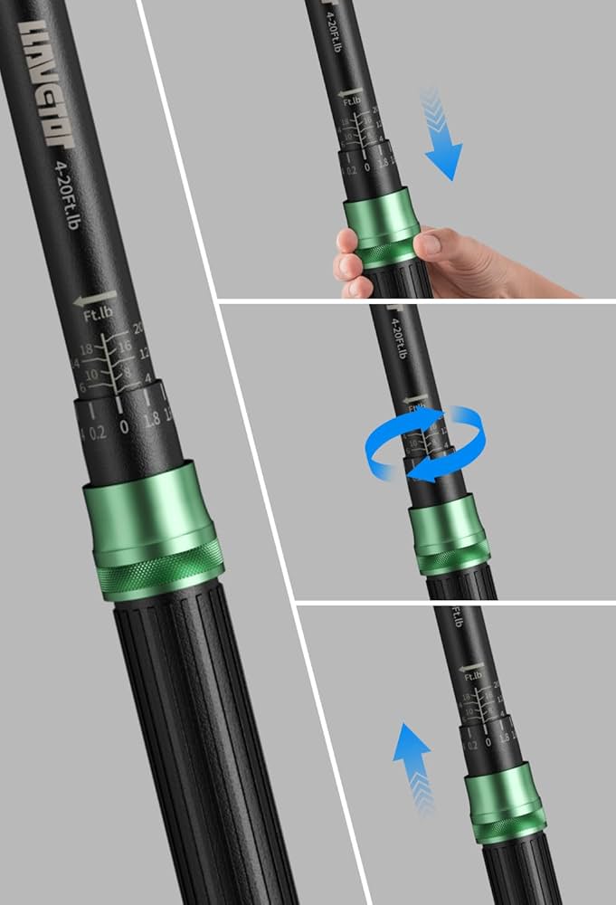 健康・医学 TUK LLAVETOR 1/4-Inch Drive Click Torque Wrench 4-20Ft.lb/5.4