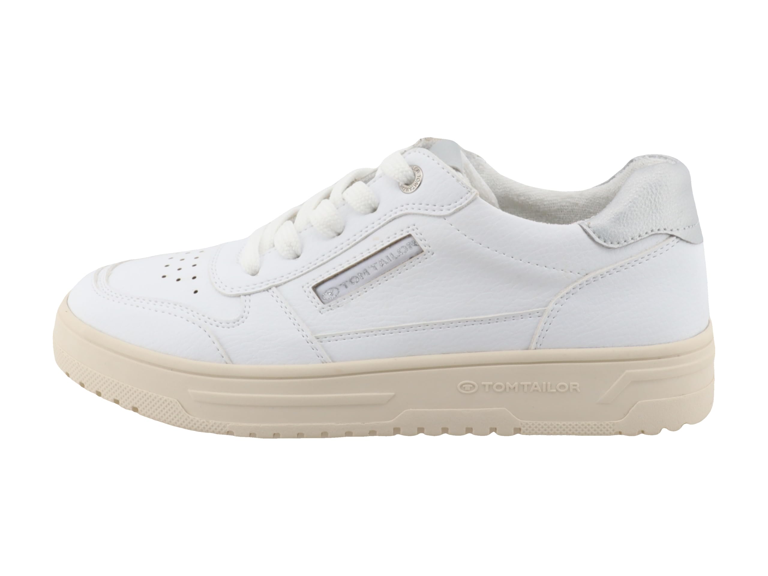 TOM TAILOR Women 7490010017 Sneaker, White, 8 UK