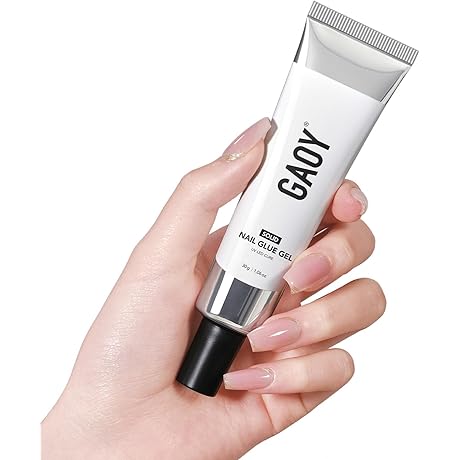 GAOY Solid Nail Glue Gel for Nail Tips: Strong Hold for Press-Ons and Acrylics