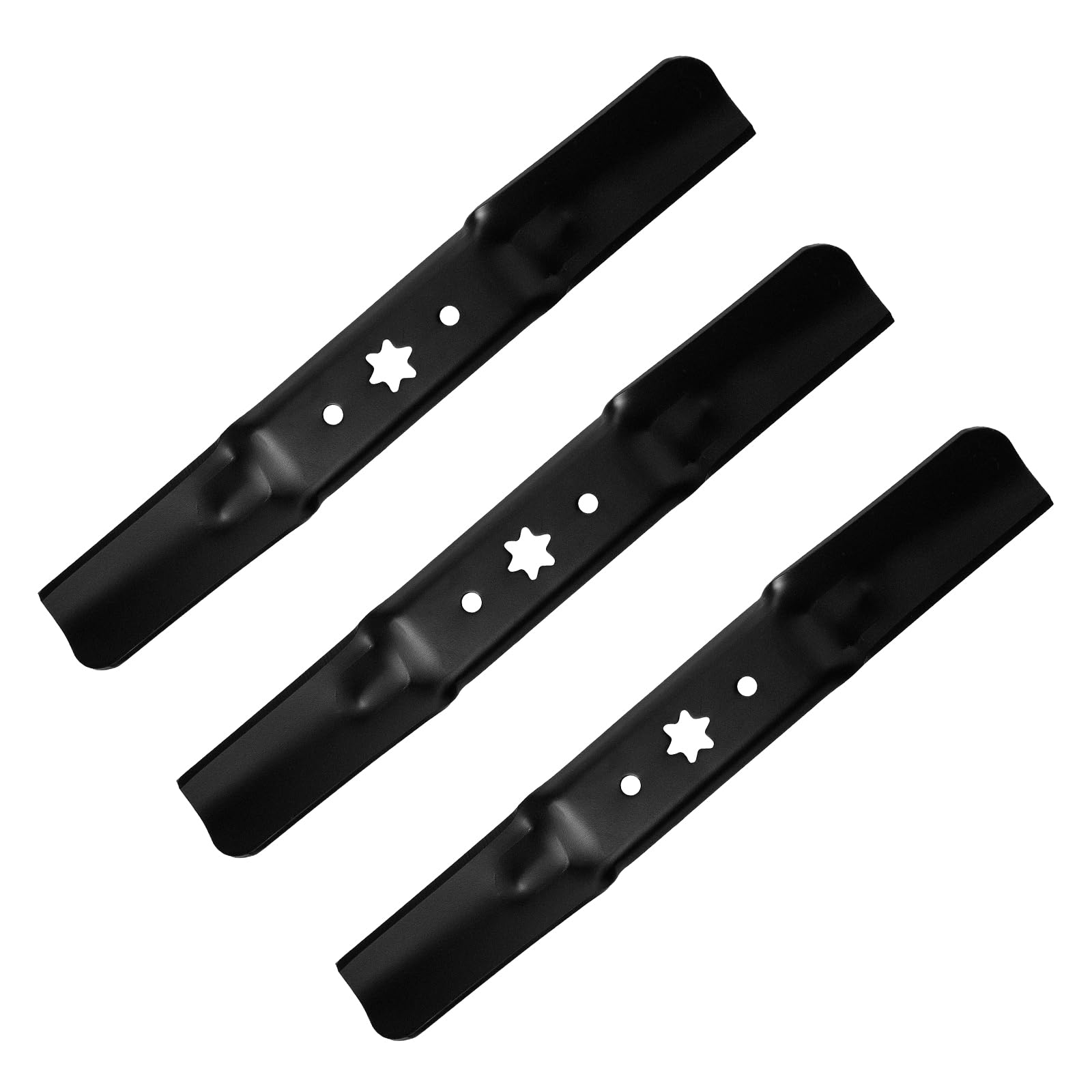 (3 Pack) Replacement Lawn Mower Medium Lift Blades for Cub Cadet Troy-Bilt MTD 942-05056a 942-05056 742-05056a, Fits RZT-L54 XT1 XT2 for 54” Deck Mower