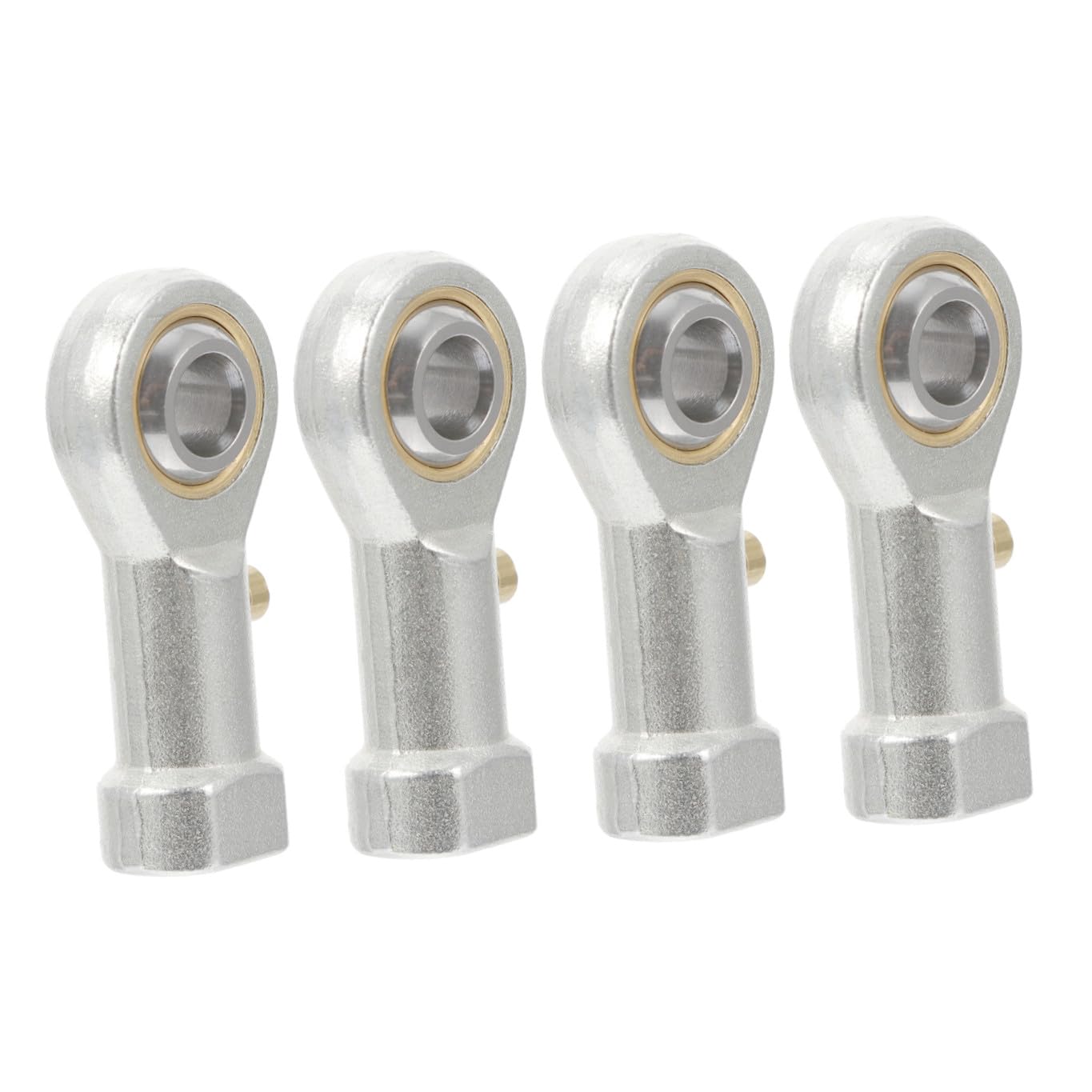 Unomor 4pcs Precision Spherical Rod End Bearings Threaded Ball End for Joint Miniature Bearings