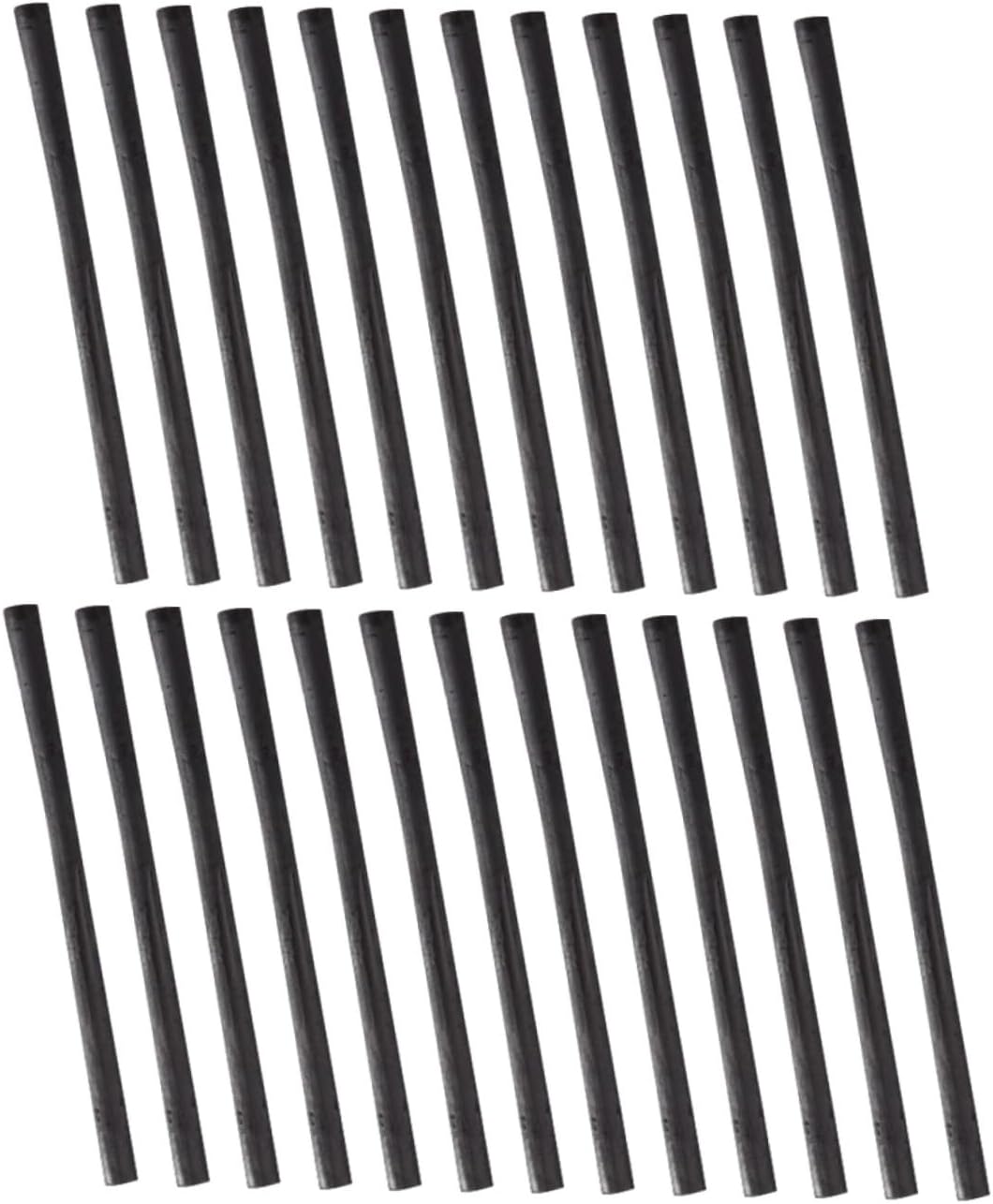 25pcs Sketch Carbon Strip Charcoal Pencil for Sketching Drawing Art Supplies