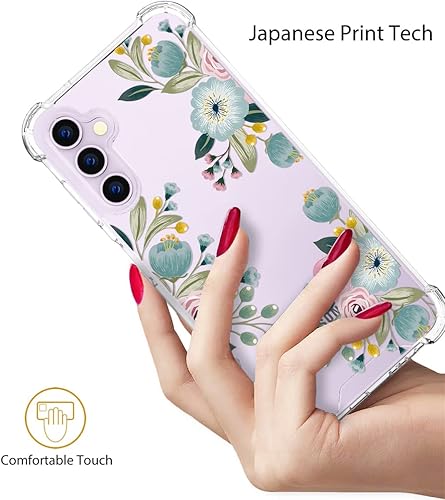 Miniatura 4 de Topgraph Funda para Samsung Galaxy S23 Plus  diseño floral transparente para mujeres y niñas funda transparente para teléfono diseño de flores