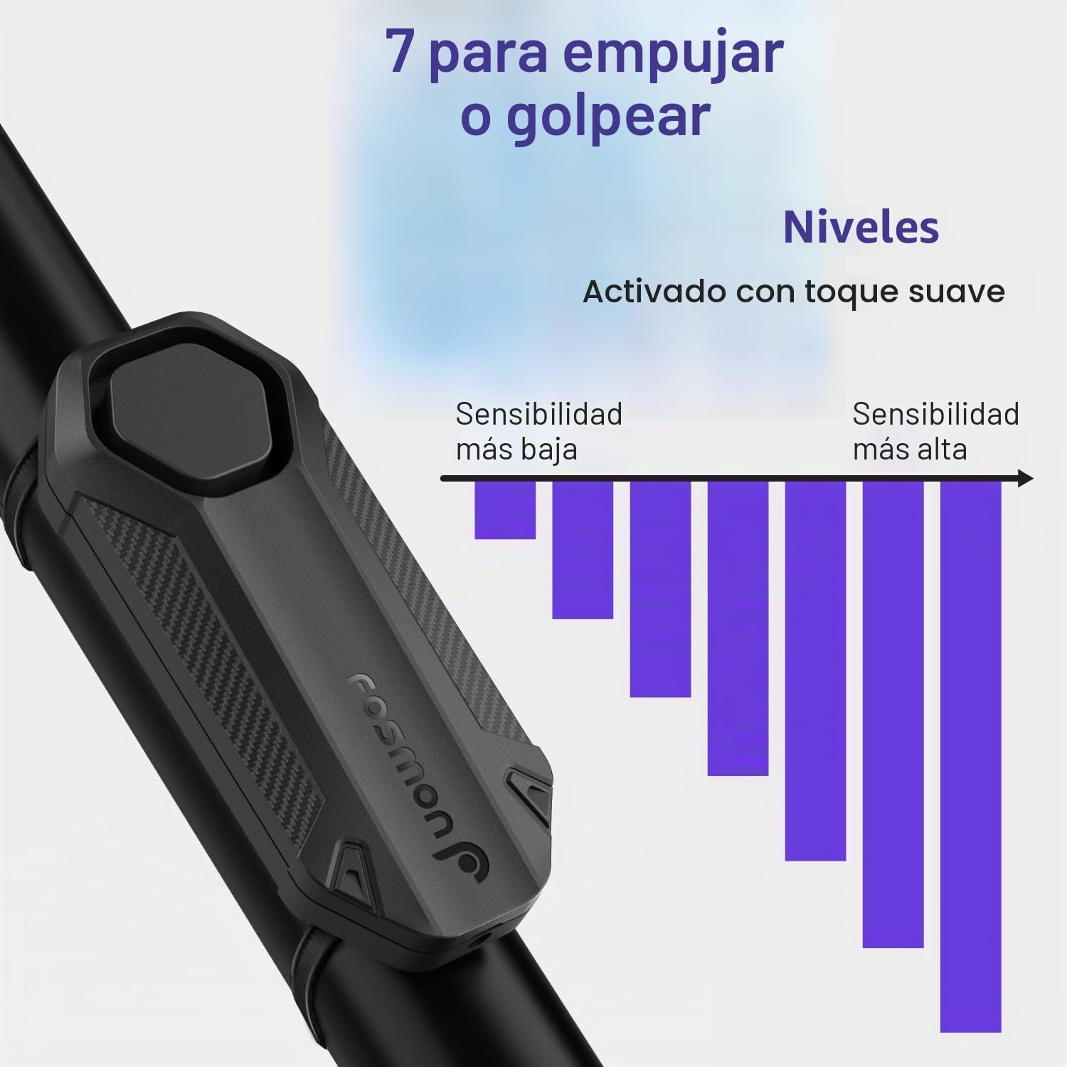 Fosmon Alarma inalámbrica antirrobo para Bicicleta con Control Remoto, Impermeable, Funciona con Pilas, Alarma de Seguridad súper Fuerte de 113 dB para Bicicleta, Motocicleta, Scooter de Movilidad,