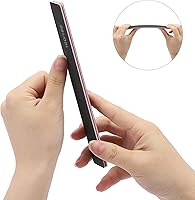 Vista 4 de 25 limas de uñas rectangulares Limas de grano 100180, tableros de esmeril de doble cara, lima de uñas negras para uñas acrílicas y uñas naturales