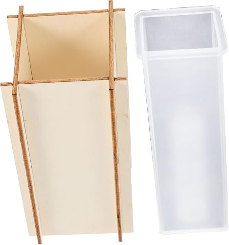 Miniatura 6 de COHEALI 4 juegos de moldes de epoxi para florero, moldes de silicona de corazón de silicona, moldes de silicona para resina, kit de preservación de