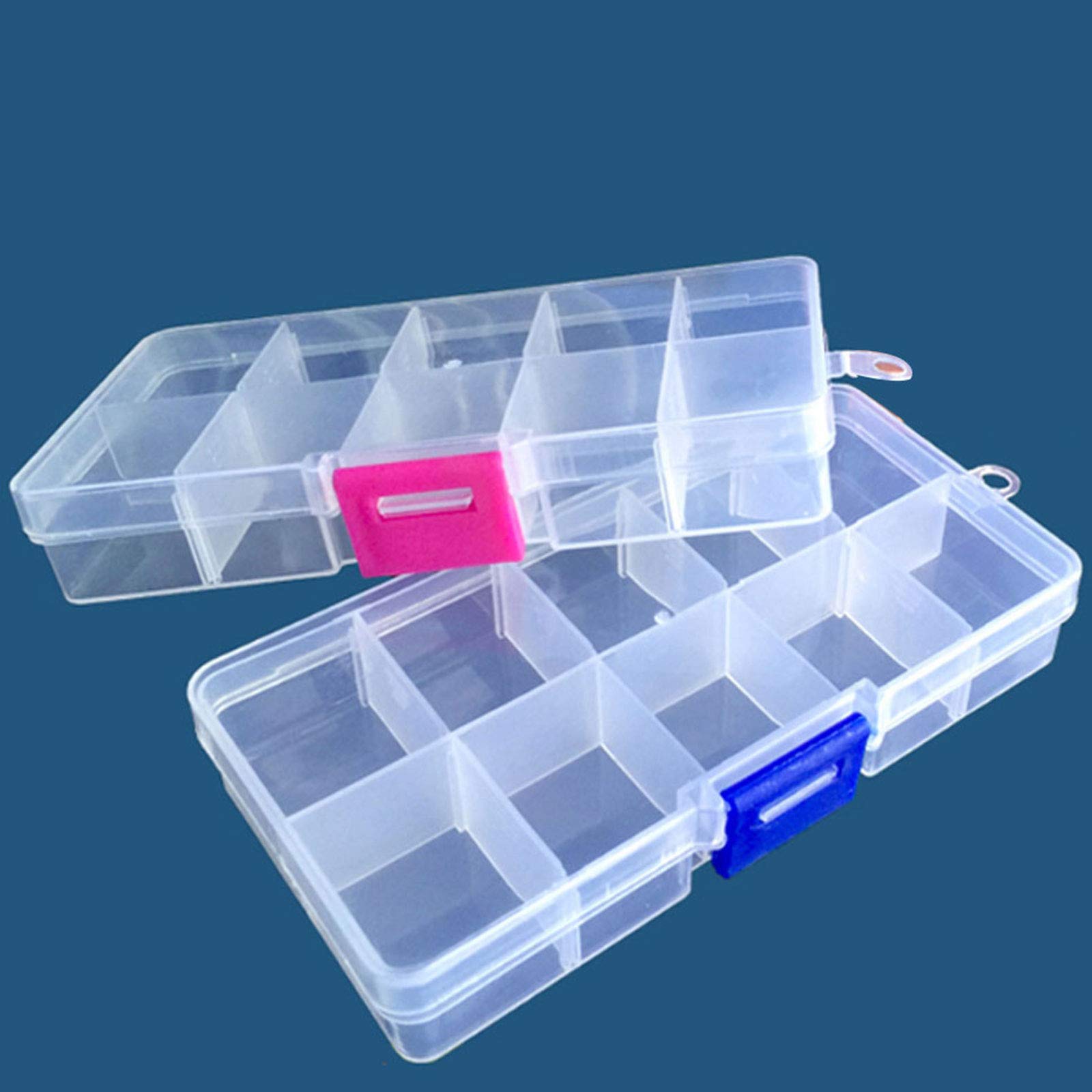 TONGIHS 2 Stuks Doorzichtige Assortimentsdozen, Kralen Organizer