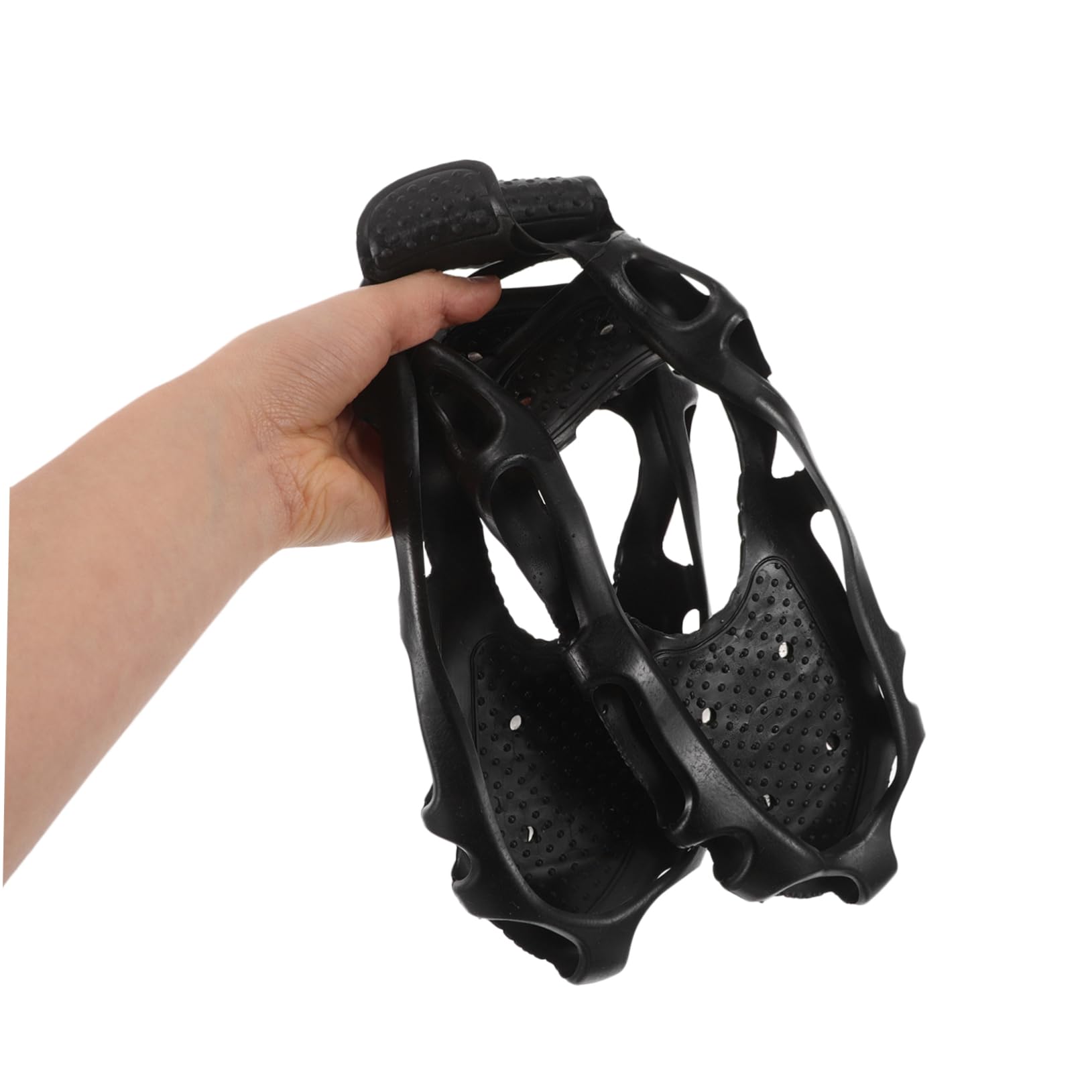 Toddmomy Ramponi da Ghiaccio Antiscivolo per Scarpe e Stivali, Tpe Leggero, Installazione Facile, per Snow Hiking e Arrampicata, Chiodi per Scarpe Chiodate 12mm