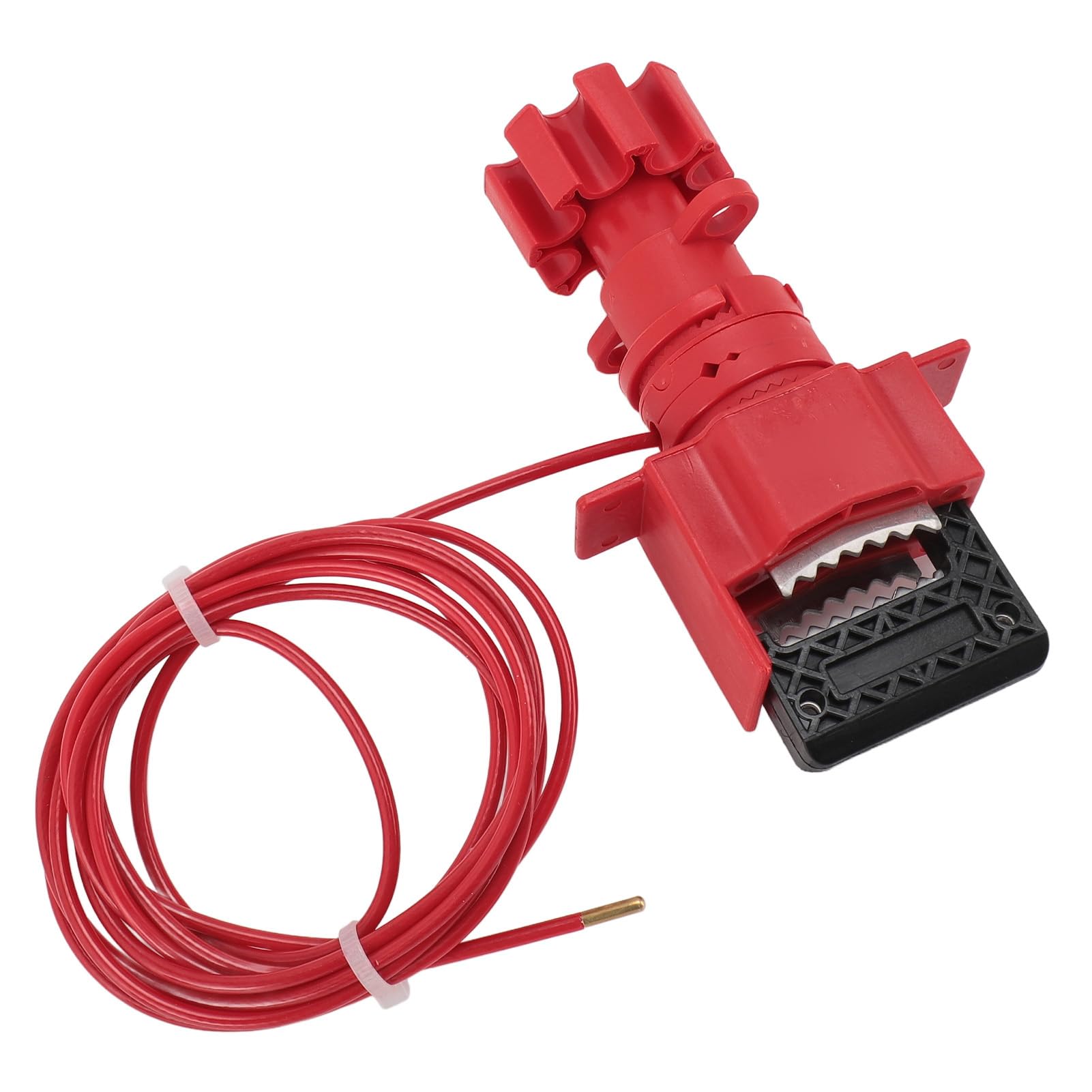 Ball Valve Lockout Device with Steel Cable Secure Locking Mechanism Ergonomic Design Suitable for Various Mechanical Equipment