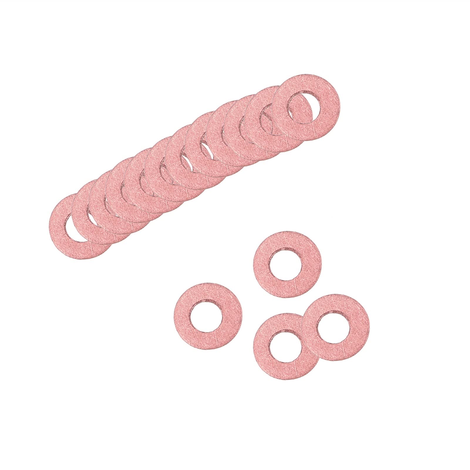Lnanqing-Arandela de Sellado Lavadora Aislante roja Vulcanized Washer Washer Aislamiento ID 2mm 3mm 3.5mm para Placa Base, 500pcs, Robusto y Duradero (Inner Diameter : 3.5x6x0.5mm)