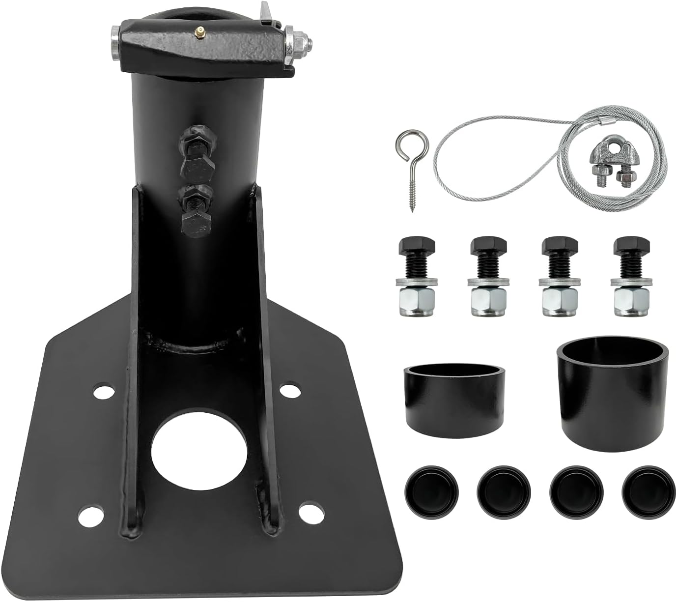 12"-17" Adjustable Fifth(5th) Wheel RV Camper Trailer Adapter Hitch to Gooseneck 2 5/16" Ball 12217