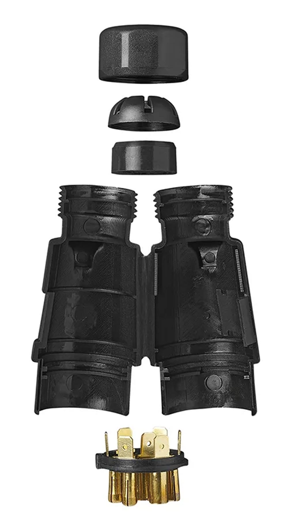 Adattatore Splitter A Y 7 Pin Per Spina Rimorchio – Cavo Da 50 Cm Per Camion, Camper E Roulotte - 2