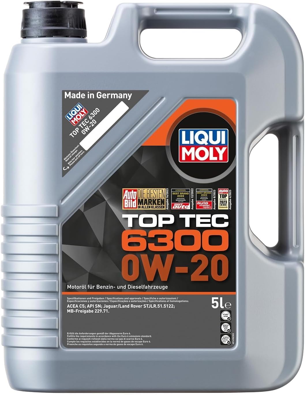 LIQUI MOLY 0W-20 エンジンオイル 5リットル　リキモリ Amazon | LIQUIMOLY リキモリ エンジンオイル トップテック 6300