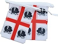 Vista 242 de Guatemala 19.7 ft BUNTING Flag 20 banderas 9'' x 6'' - Banderas de cuerda guatemalteca 5.9 x 8.3 in - AZ FLAG