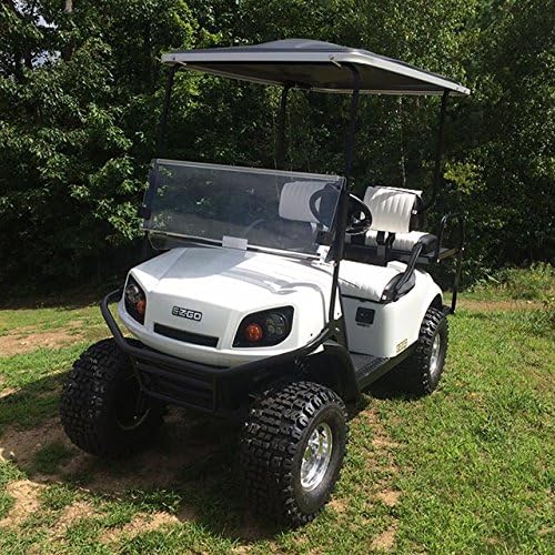 EZGO Express S4 Clear Fold Down Impact Resistant Windshield for EZGO Express S4 Golf Cart