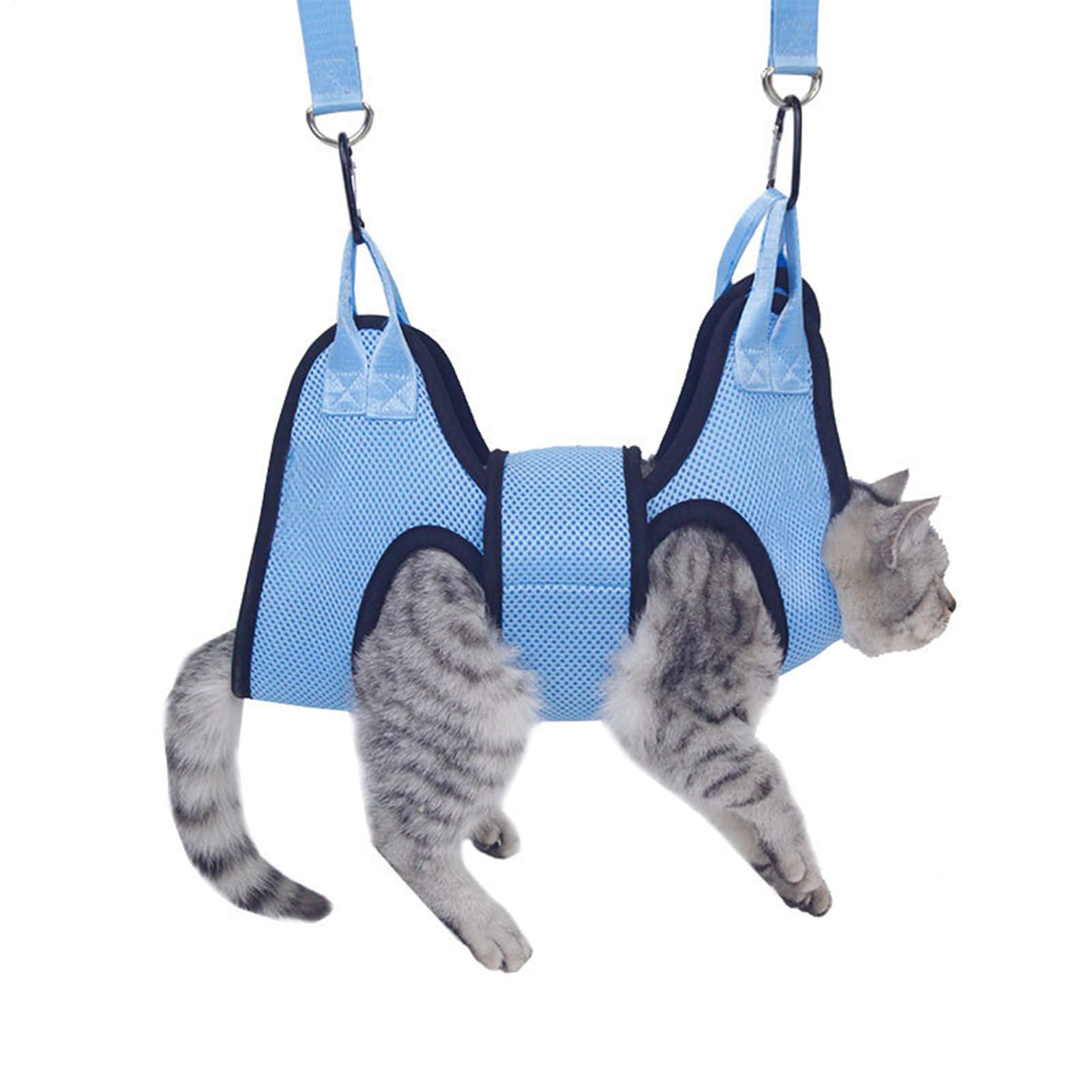 Cat Grooming Harness Breathable Mesh, Secure Restraint, Security Strap