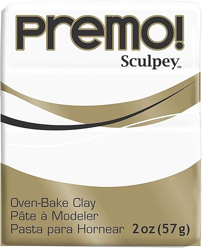 Sculpey Premo Premium arcilla polimérica color blanco 2 OZ. Pack de 5