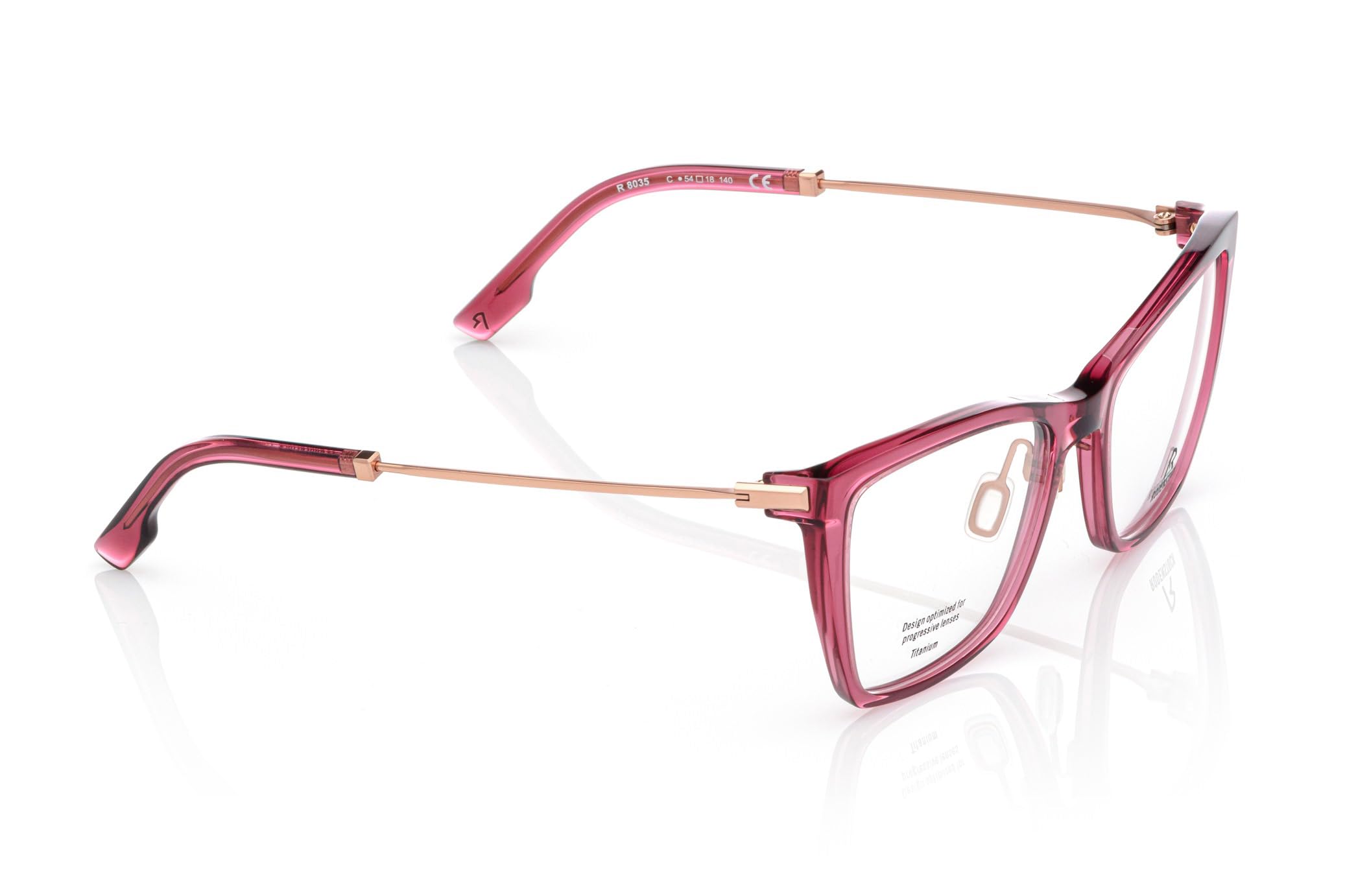 Rodenstock Brille mit Sehstärke für Damen Katzenauge R8035