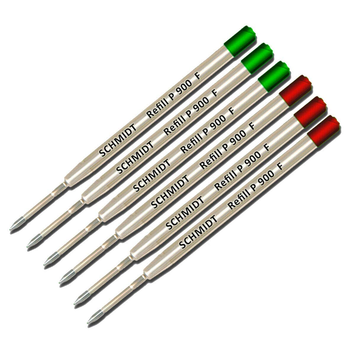 12 X - Schmidt P900 M Parker Style Ballpoint Pen Refill - Black, Medium Poin Tip