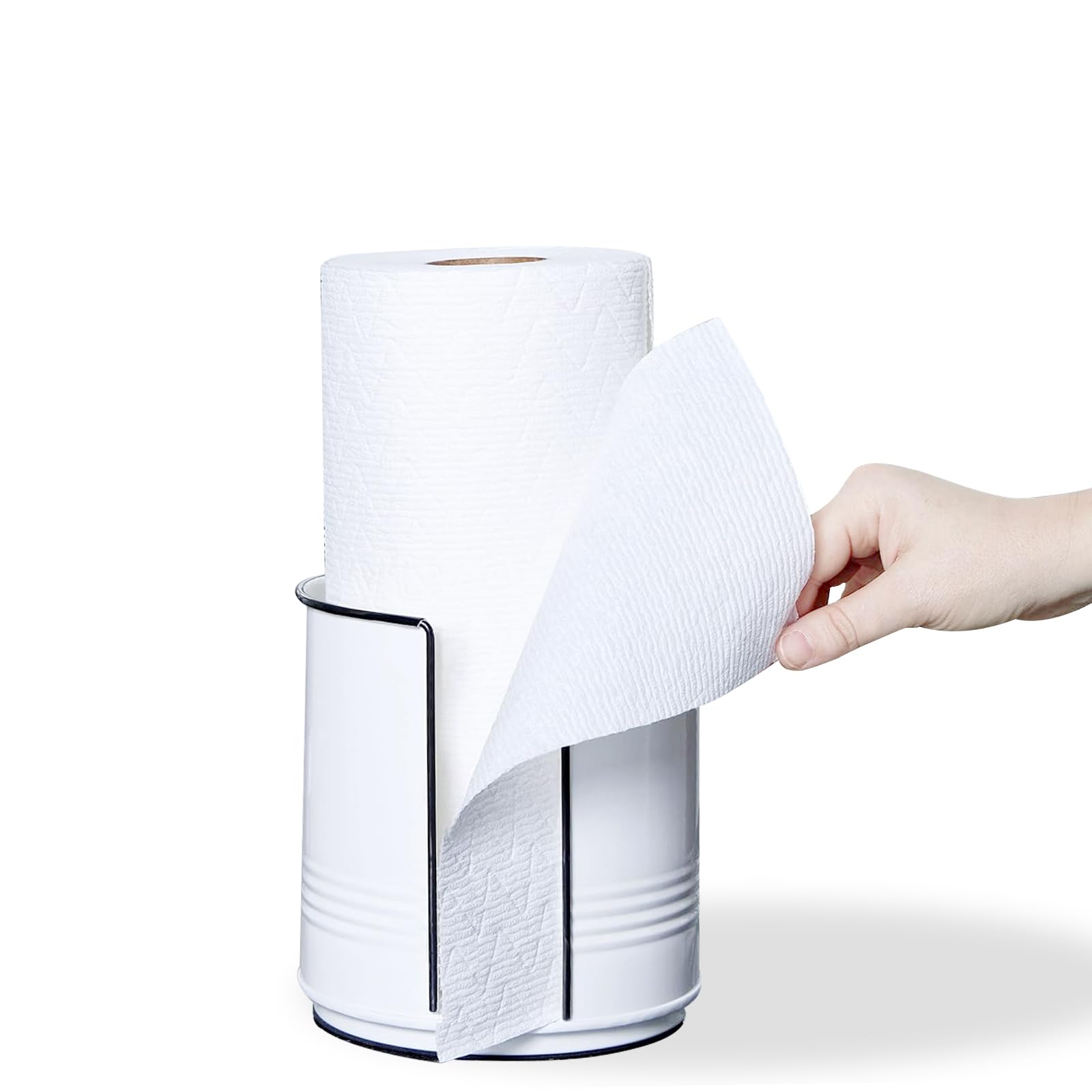Uchwyt na ręczniki papierowe, blat wiejski, dozownik ręczników papierowych, ceramiczny uchwyt na ręczniki papierowe do kuchni, łazienki, uchwyt na ręczniki papierowe ze stali nierdzewnej z
