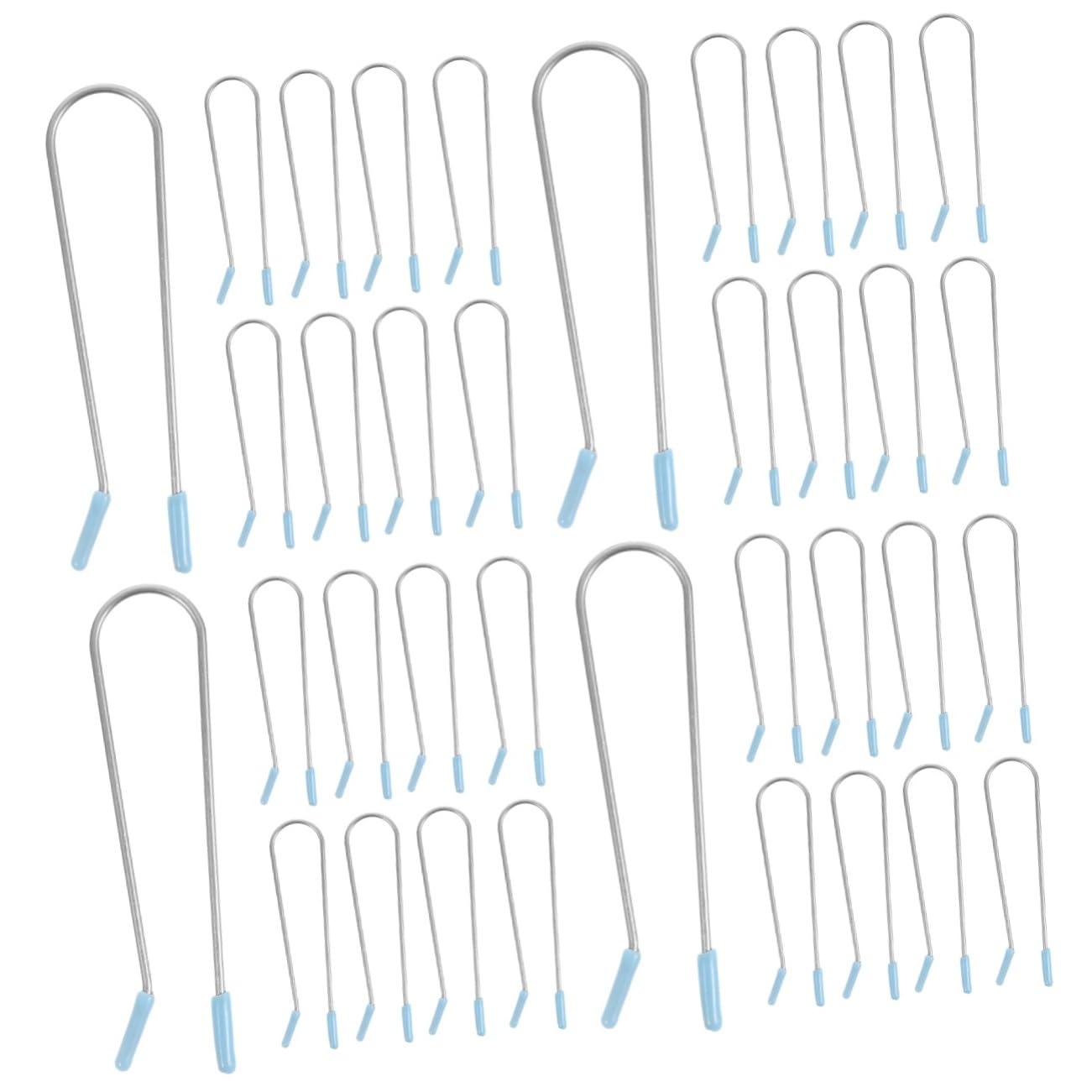 Housoutil 80 Piezas Titular de rizo rulos de volumen para el cabello plantillas de pelo rizador de pelo rodillos pasadores de rulos para cabello corto kit de permanente para hombres Metal