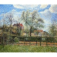 Amazon.co.jp: 18 アート 絵画 梨の木と花のエラニー朝 1886 カミーユ