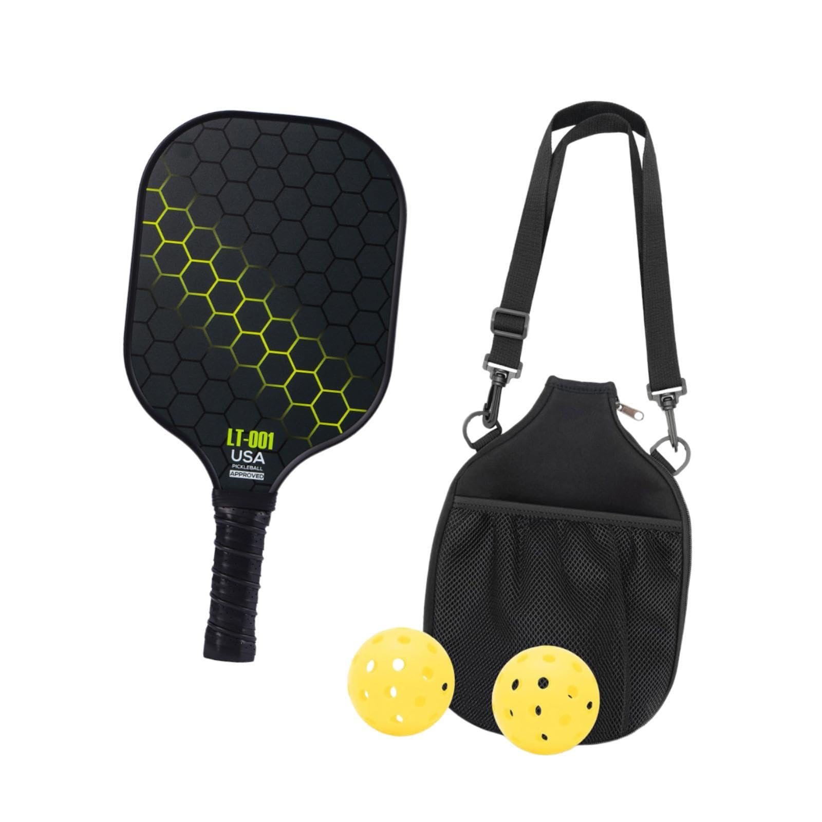 Pickleball Paddle Set Pickleball Racket for Birthday Gift Living Room Indoor Yellow | Racquets | Tennis | Tennis & Racquet Sports-image-39