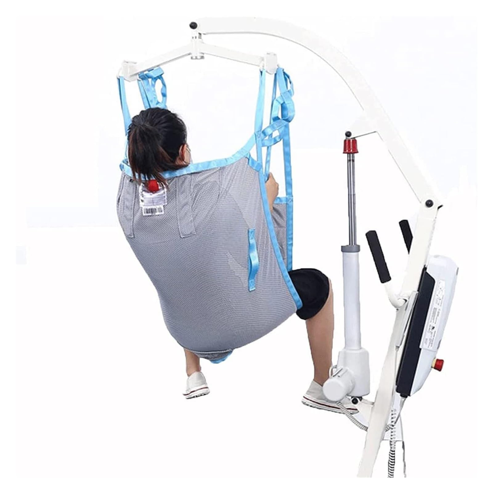 Fascia per Sollevamento Pazienti a Gambe Separate, Imbracatura per Trasferimento Corpo Intero per Igiene e Deambulazione, Ausilio per Anziani e Cure Domiciliari, Capacità 230 kg