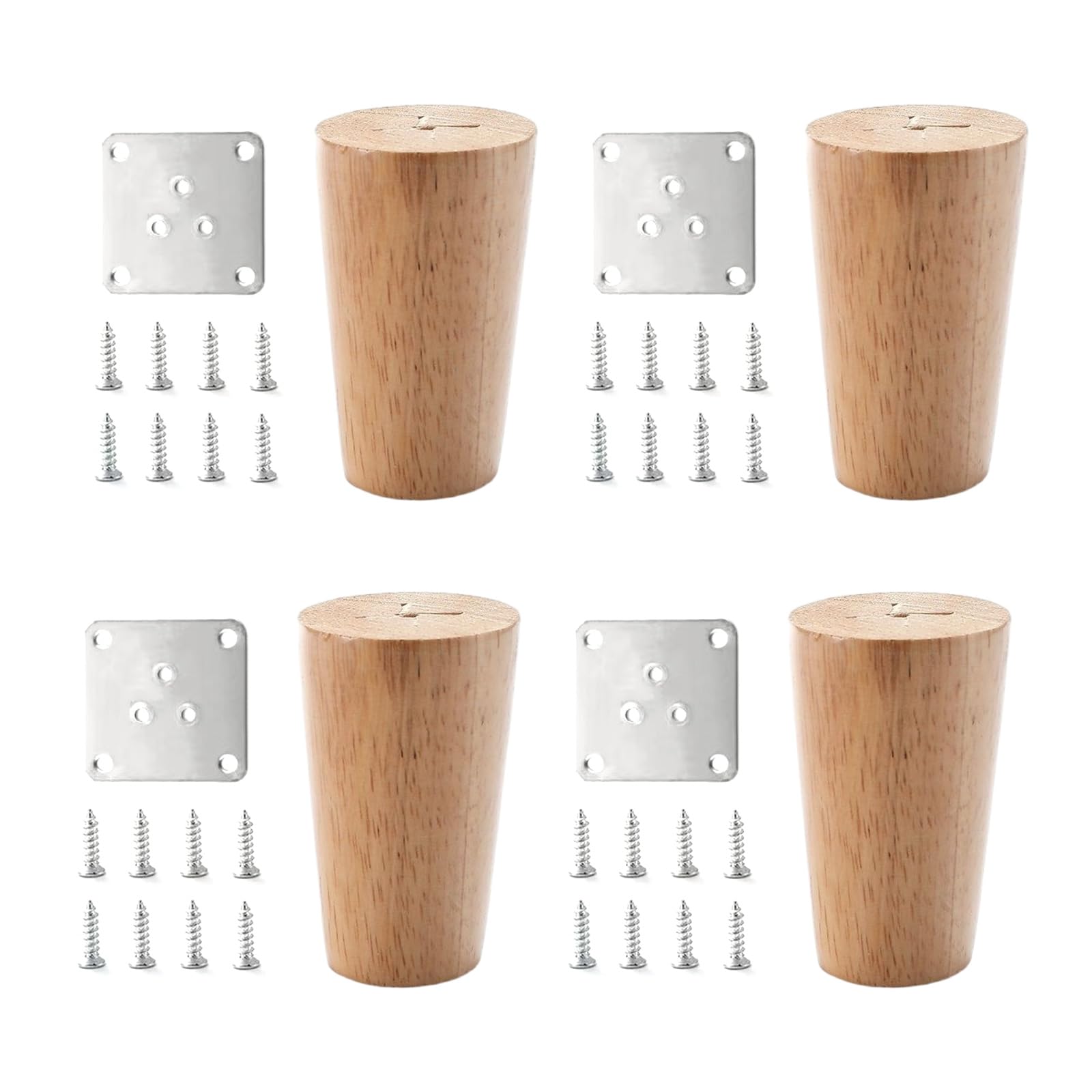 Soportes de madera maciza para patas de mesa, herrajes estabilizadores de muebles y sillas