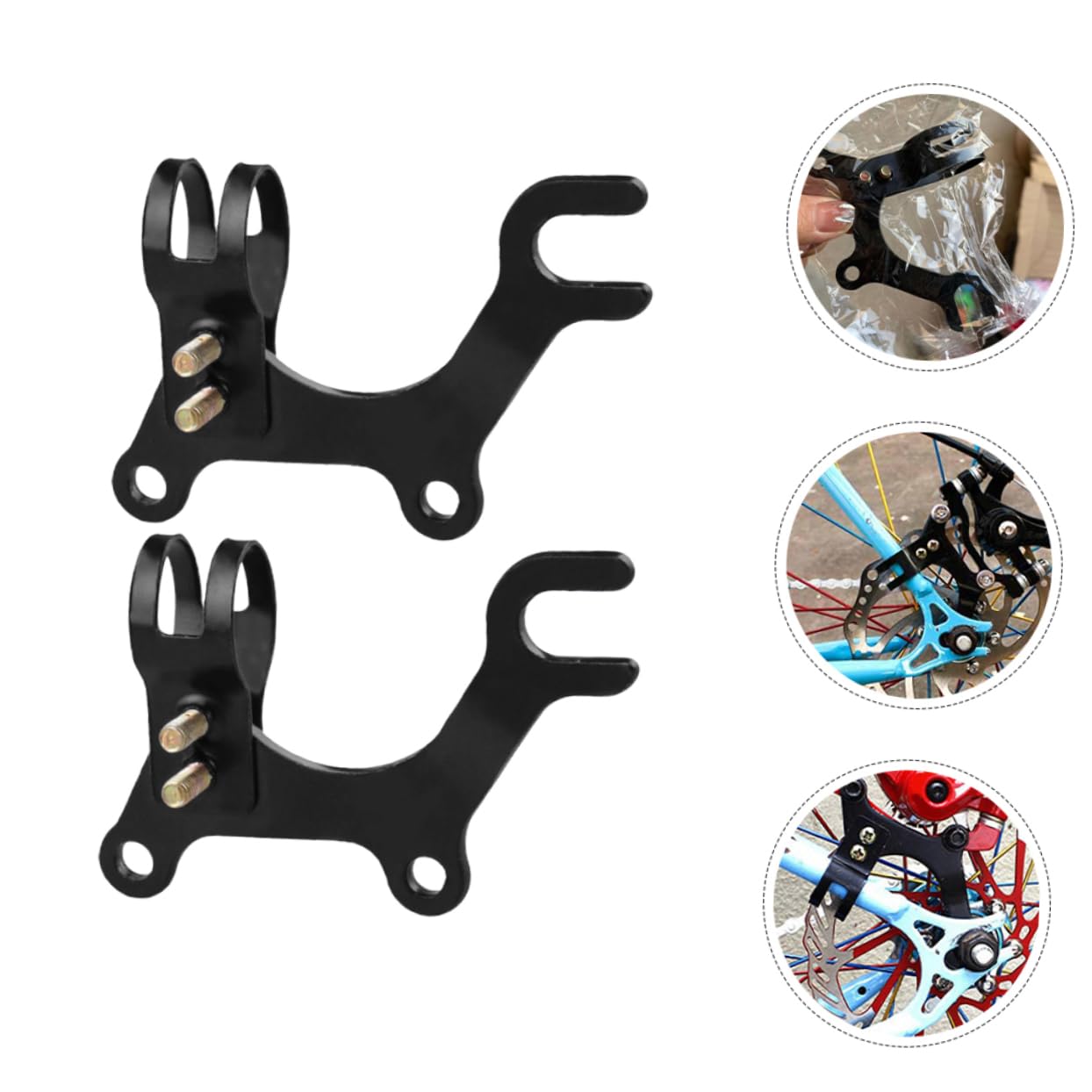 CLISPEED Bremsadapter Für Fahrräder Einstellbare Disc Brake Halterungen Für Gewöhnliche Und Mountainbikes Carbonstahl Zubehör Für Radfahrer