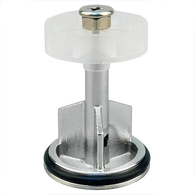 ABRUS® - Heavy Duty Chrome Plated 40mm Pop Up Basin Waste Sink Push Button Click Clack Plug Slotted Bathroom