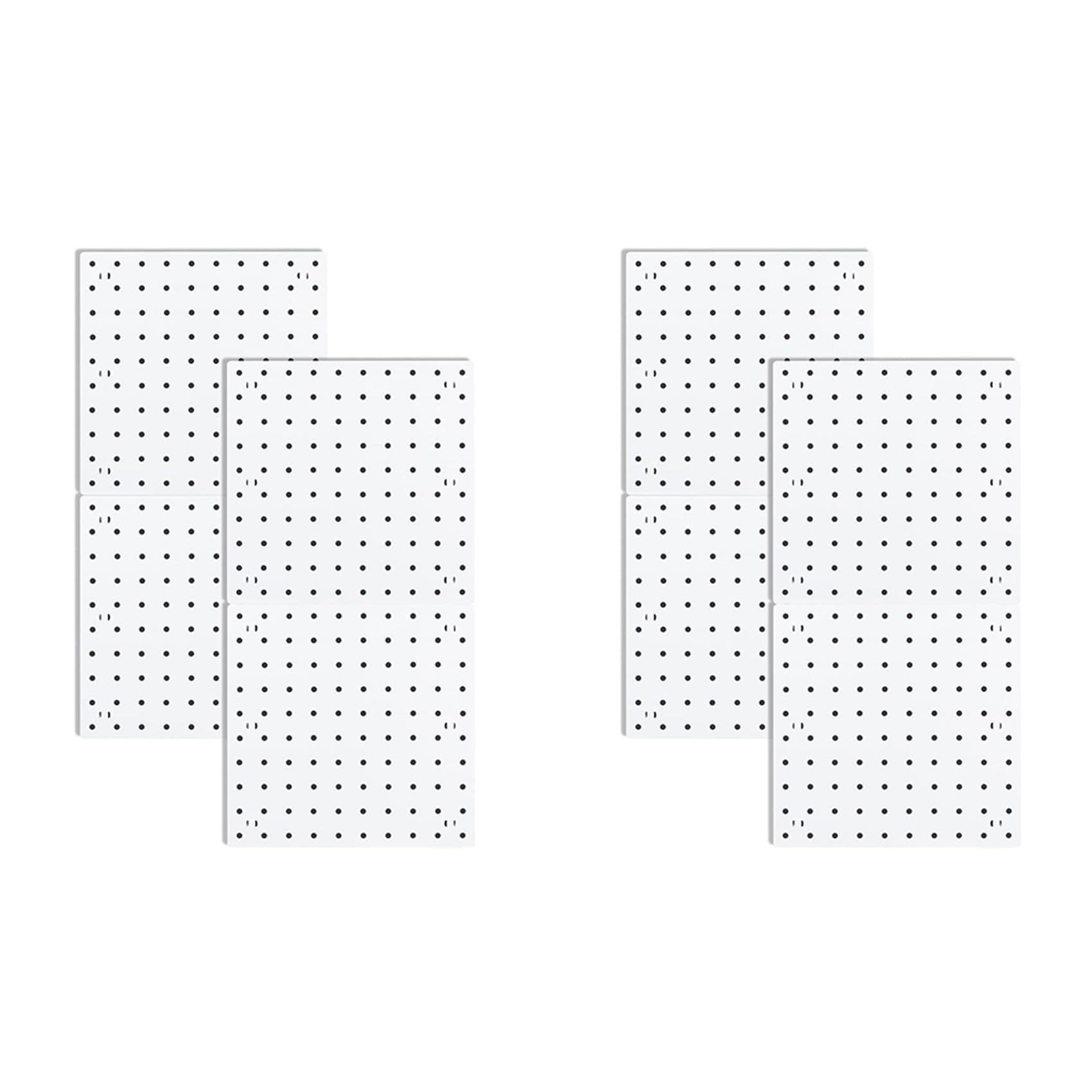 Hndhbfgrt White Pegboards, Pegboard Wall Organizer Panels, Peg Boards For Wall, Craft Room, Kitchen, Garage, Living Room, Bathroom(8Pcs)