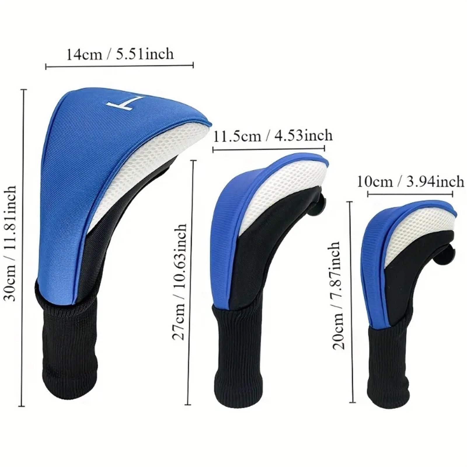 4 Fundas Protectoras for Cabezas de Palos Golf Funda para Cabeza de Palo de Golf