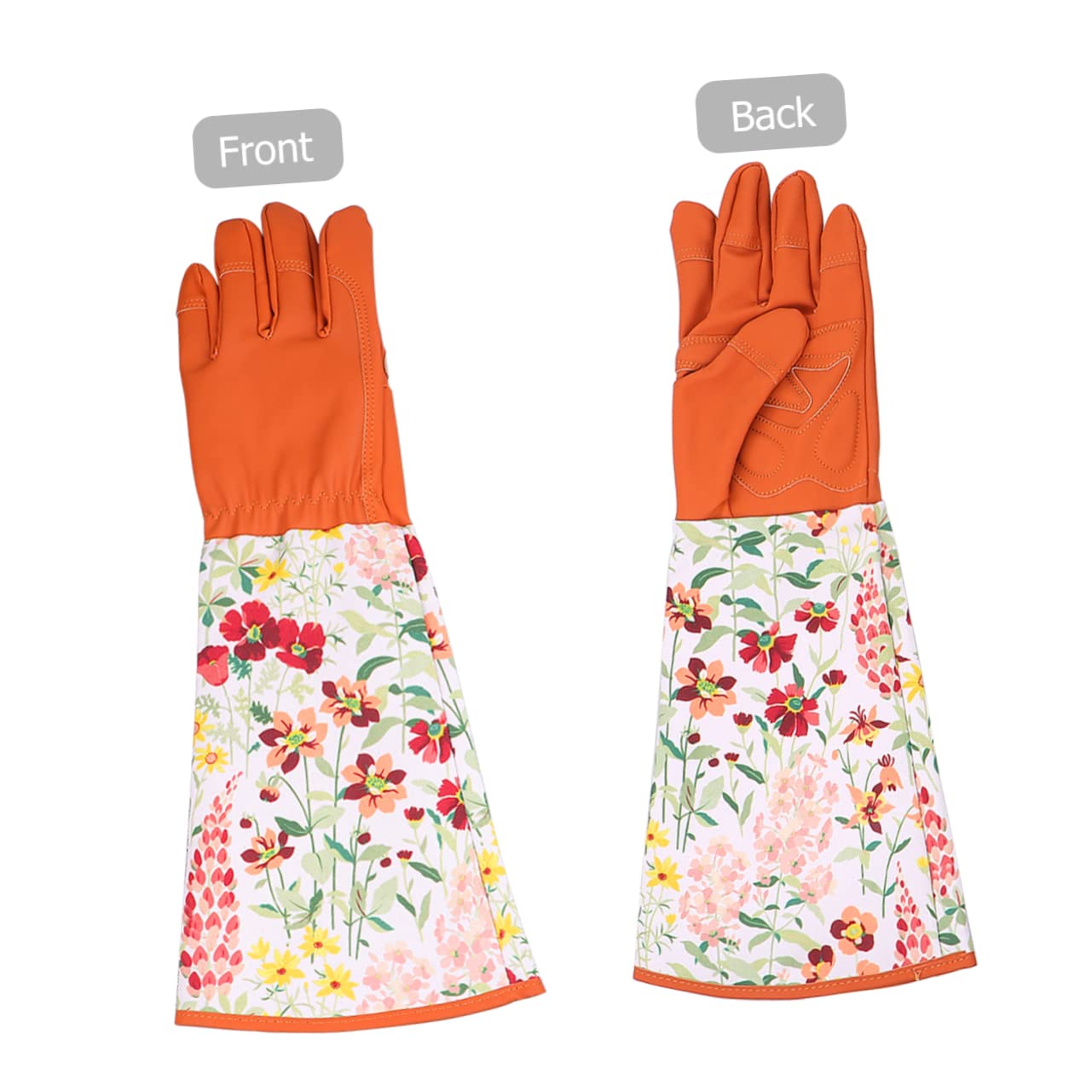 POPETPOP 1par Guantes De Jardinería De Protección Con Mangas Largas Guantes Laborales Impermeables y Transpirables Para Trabajo El Jardín Color Marrón