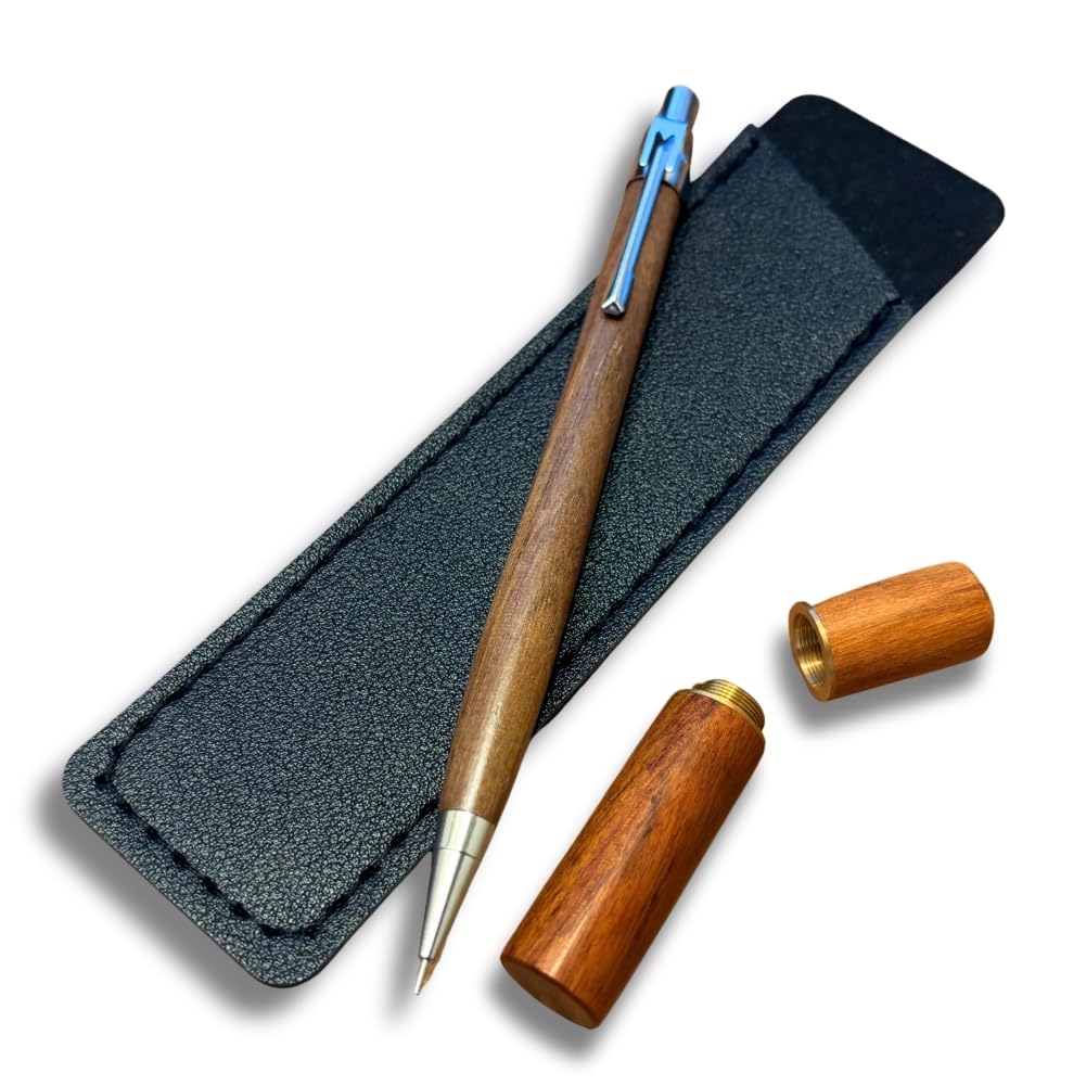 Amazon.co.jp: 木軸シャーペン 軽量 スリム ペンケース 木製 シャープ